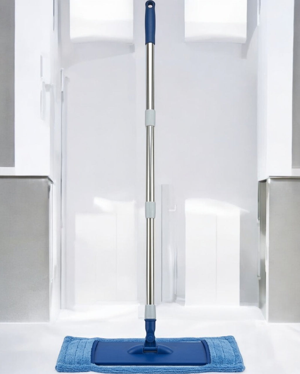 Fgbwv Flat Microfiber Mop Blue 130 cm