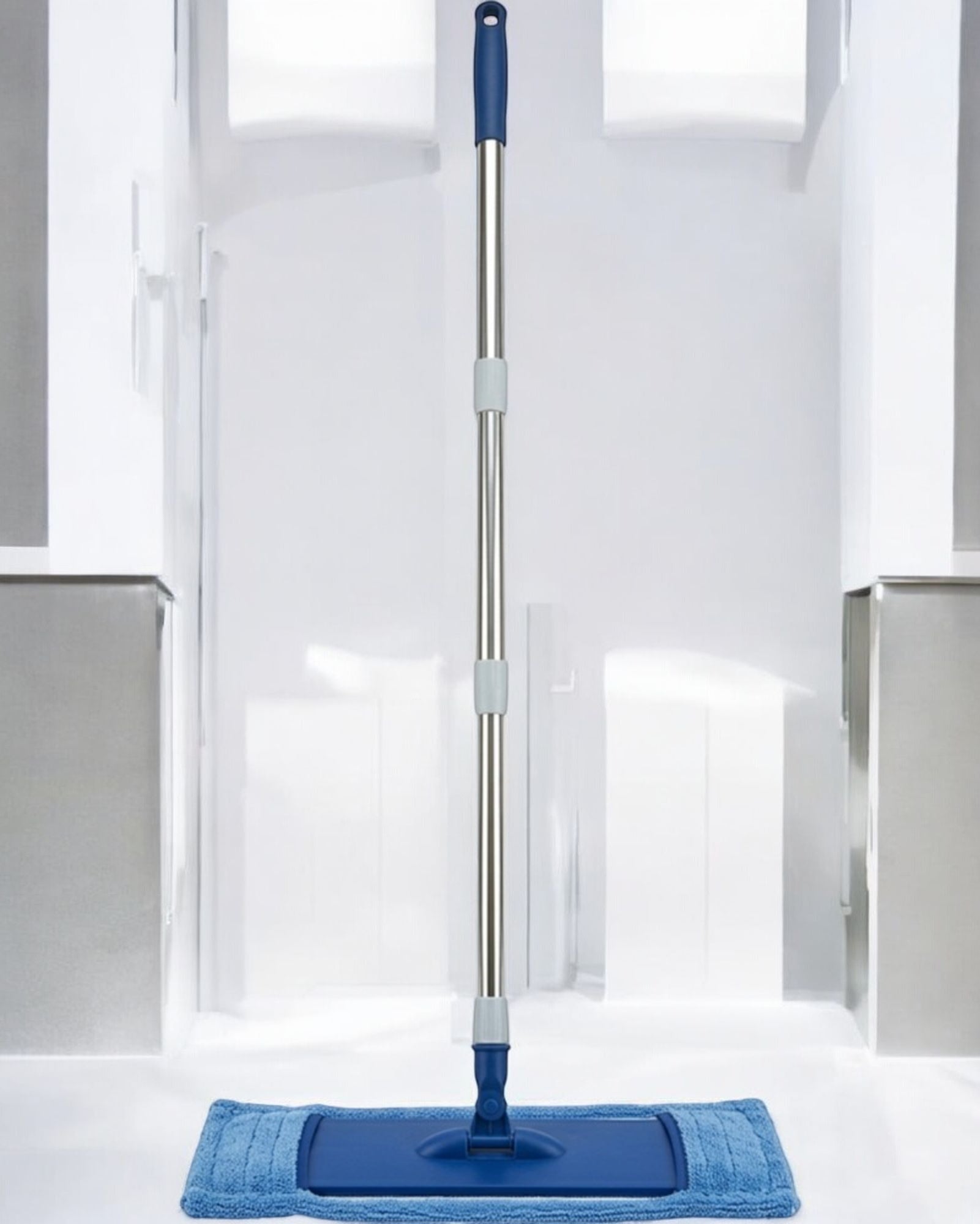 Fgbwv Flat Microfiber Mop Blue 130 cm