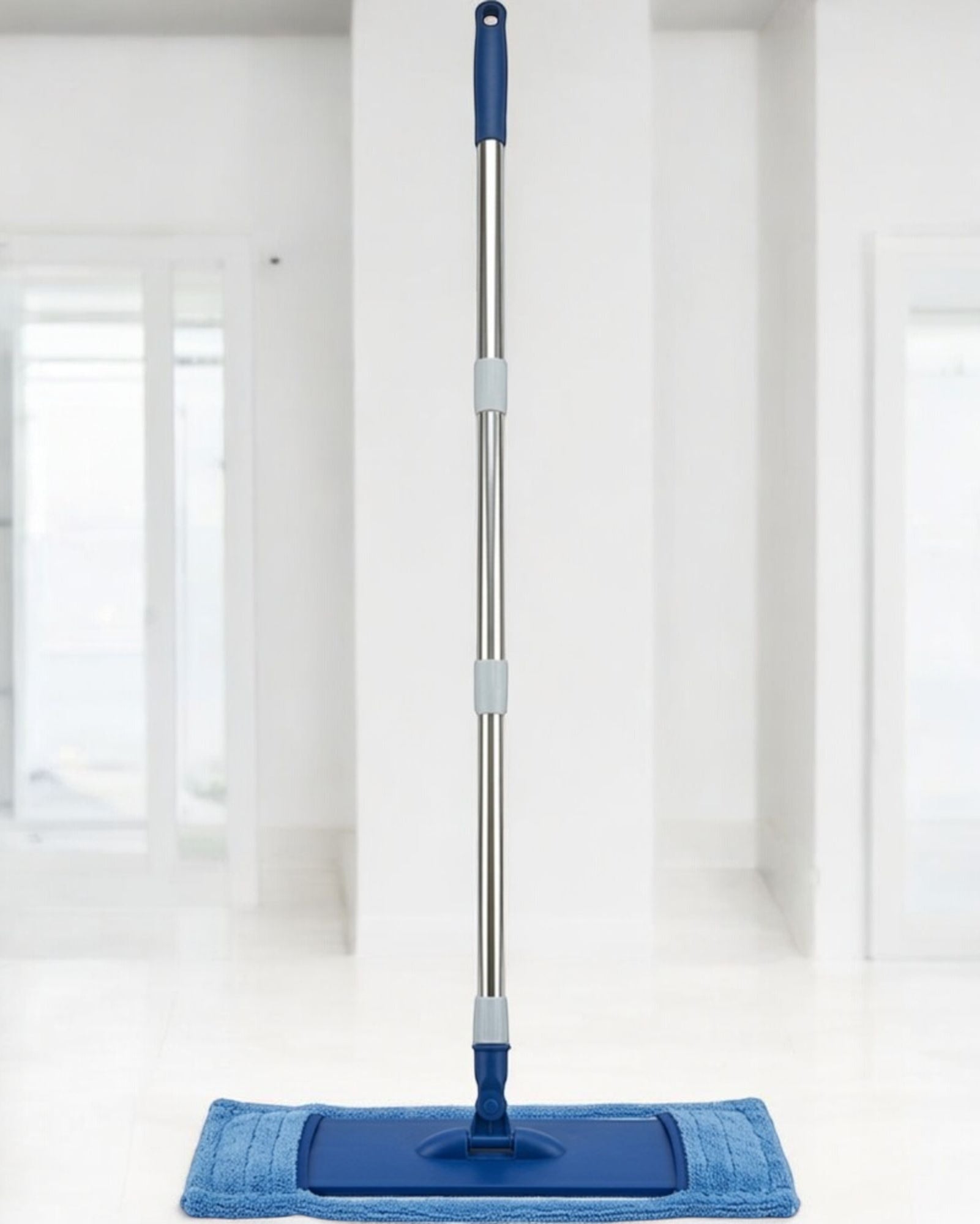 Fgbwv Flat Microfiber Mop Blue 130 cm