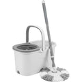 Fgbwv Spin Mop and Bucket Set White Gray