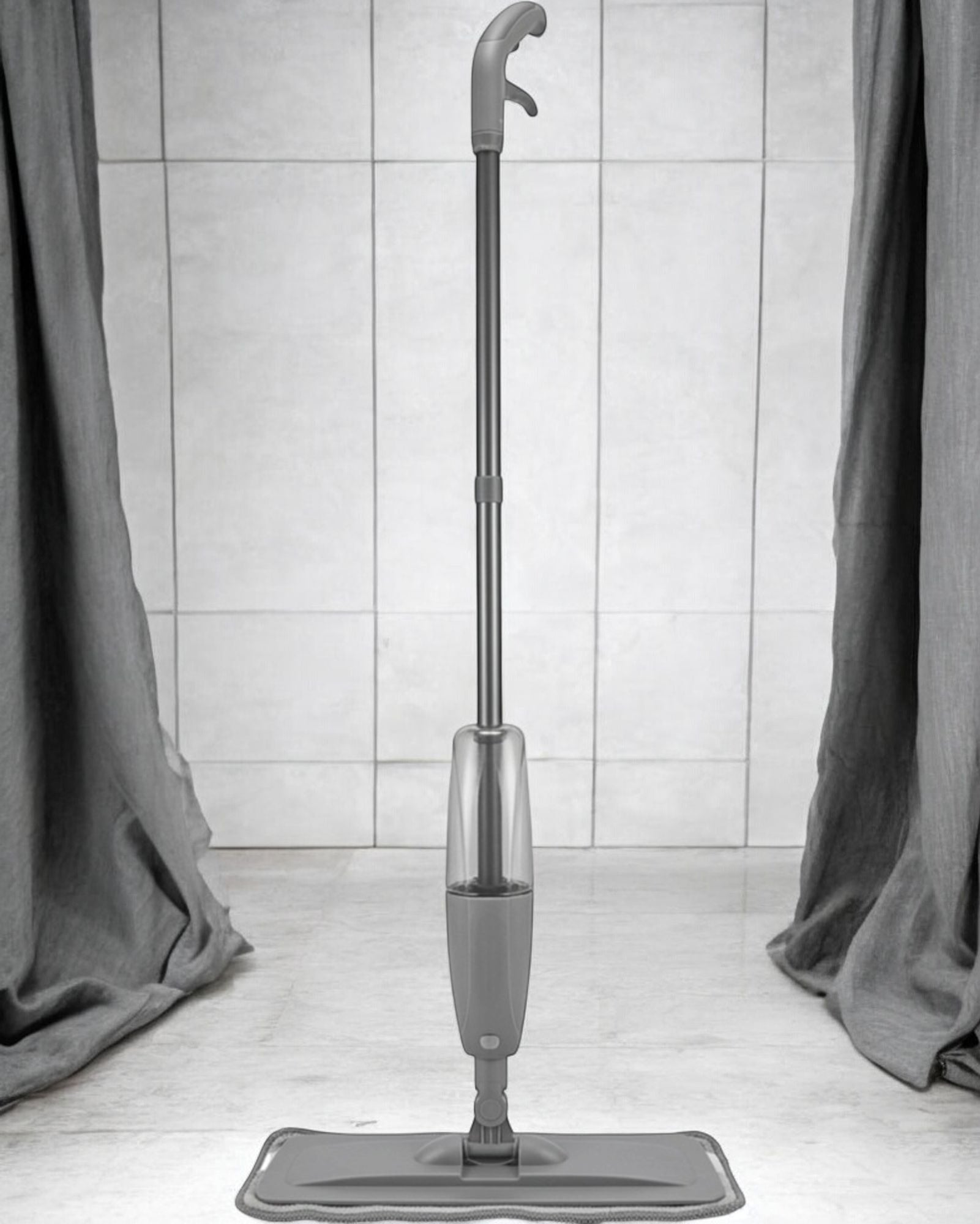 Fgbwv Microfiber Spray Mop Gray 120 cm