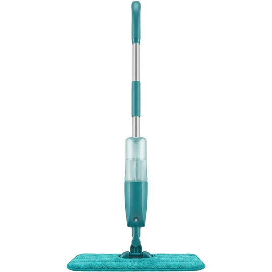 Fgbwv Spray Mop Refillable Bottle Microfiber Pad Teal