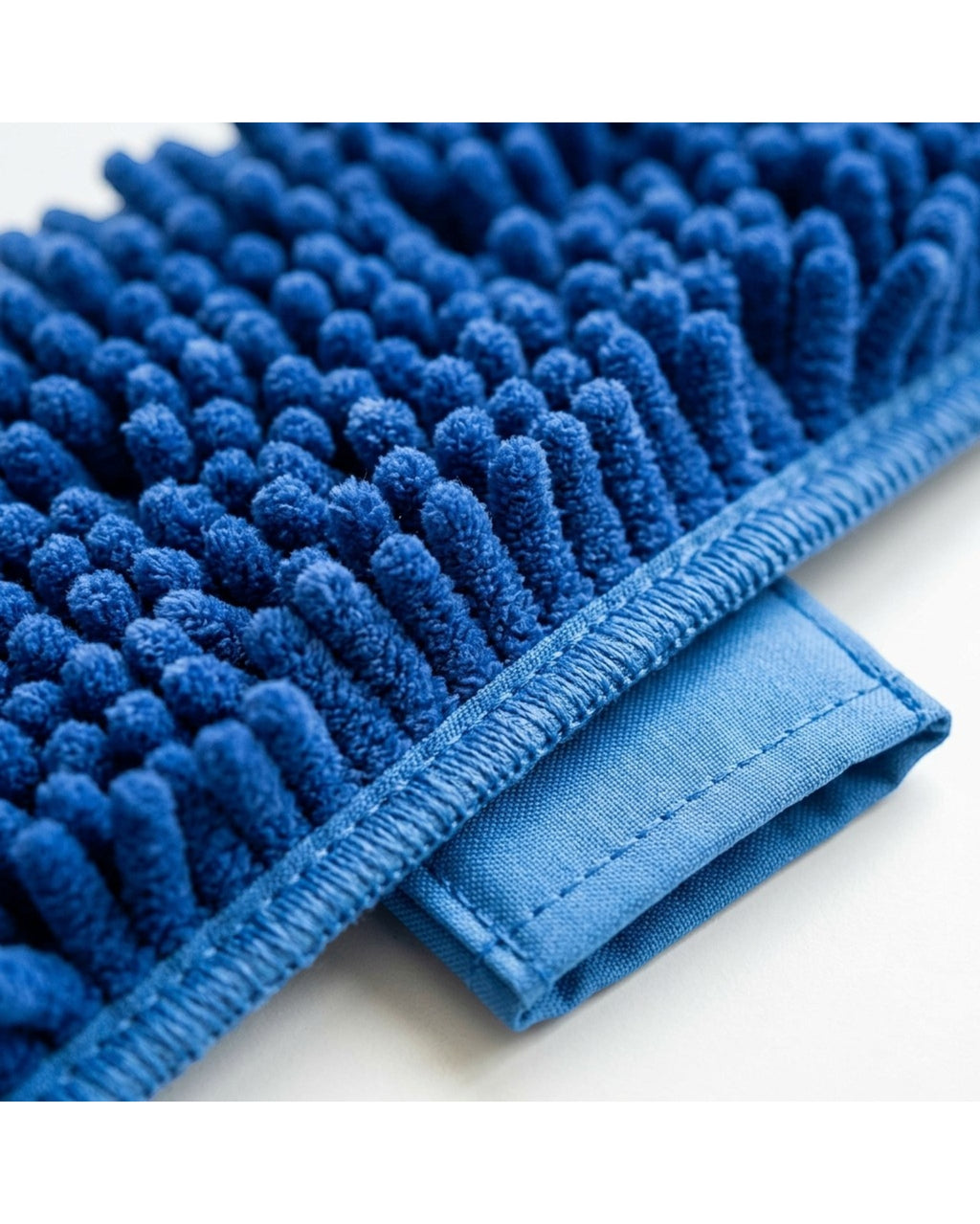Fgbwv Dust Mop Extendable Handle Chenille Pad Blue