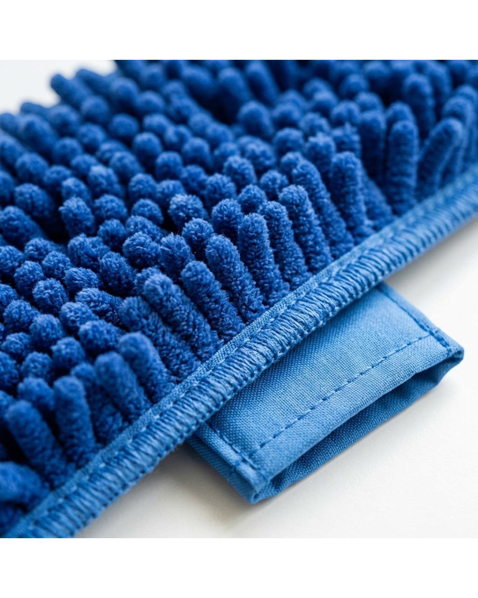 Fgbwv Dust Mop Extendable Handle Chenille Pad Blue