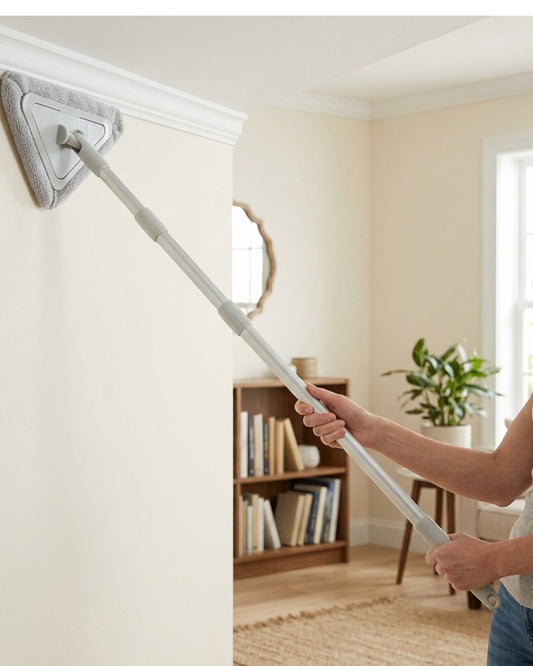 Fgbwv Wall Cleaning Mop Telescopic Pole Triangle Head
