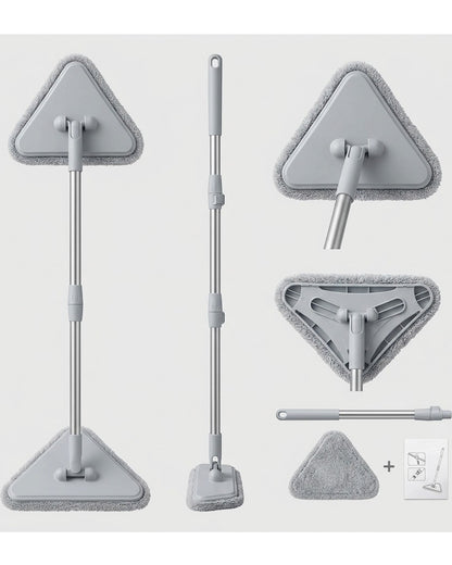 Fgbwv Wall Cleaning Mop Telescopic Pole Triangle Head